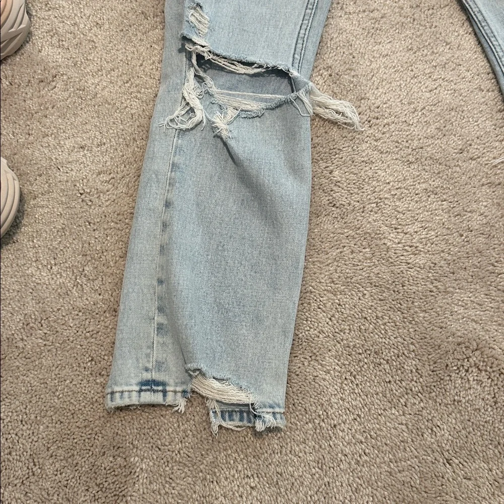 Abercrombie & Fitch Light Blue High Rise Jeans - Picture 2 of 5